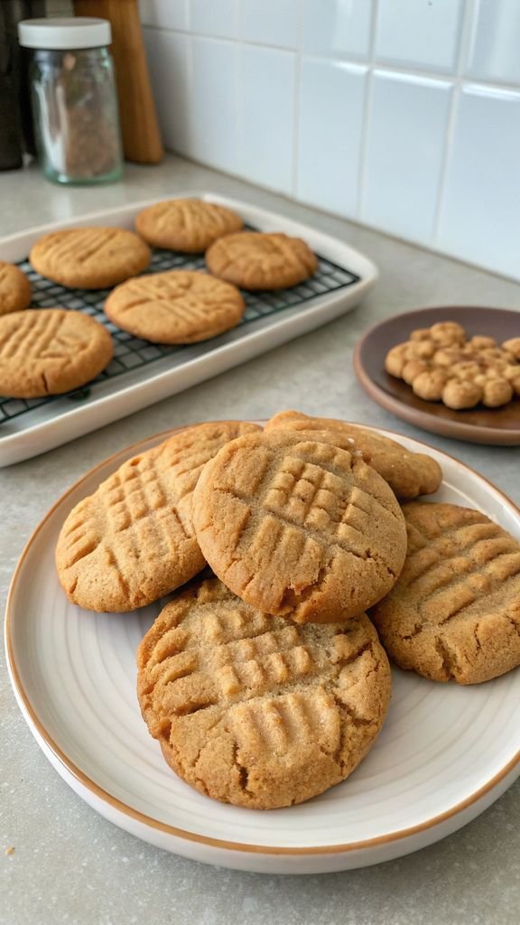 Step-by-step making Peanut Butter Cookies