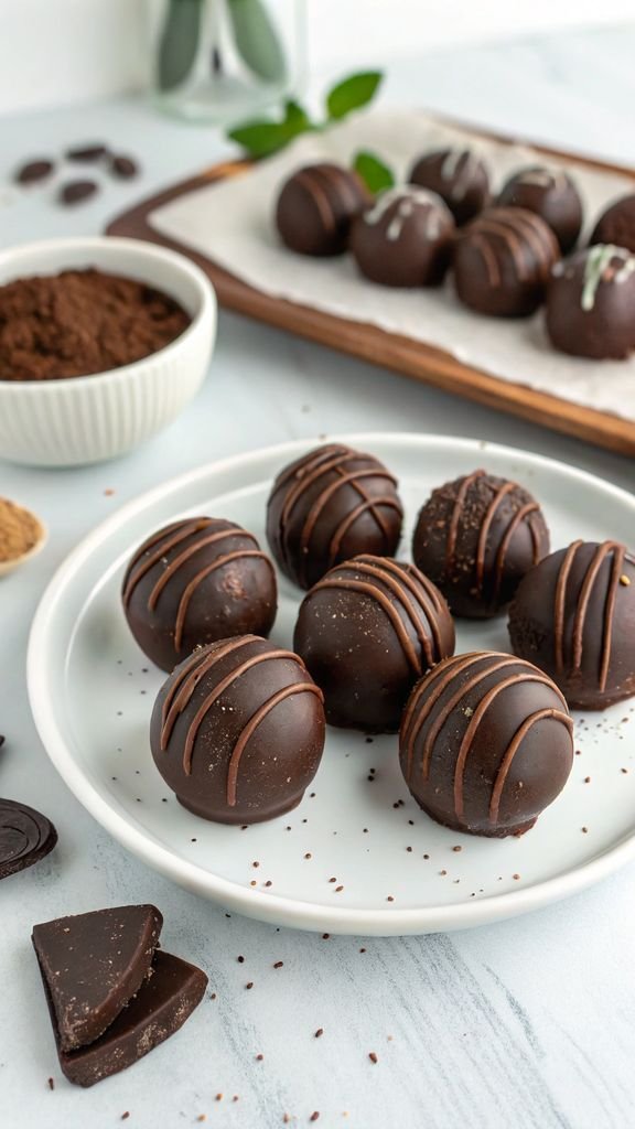 A delicious plate of Chocolate Truffles