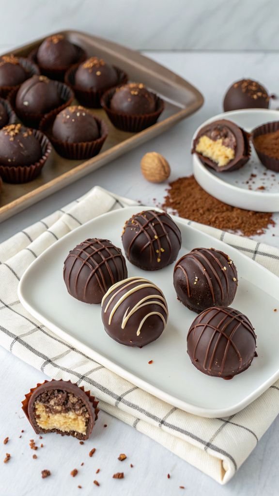 Step-by-step making Chocolate Truffles