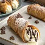 A delicious plate of Cannoli