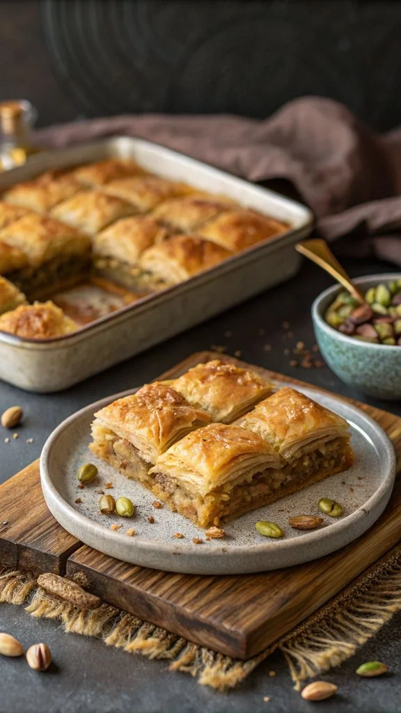 A delicious plate of Baklava