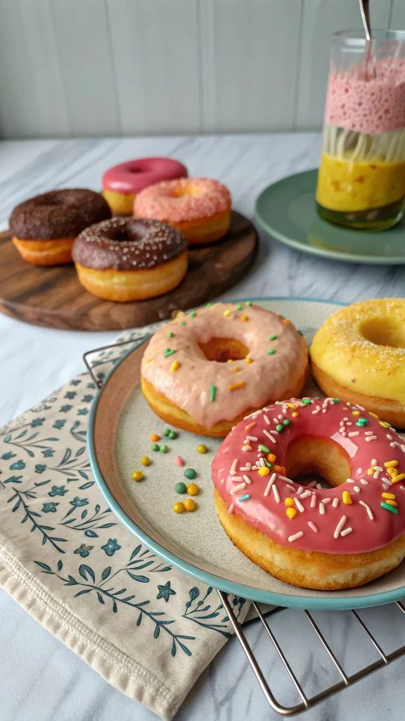 A delicious plate of Donuts