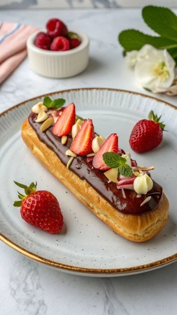 A delicious plate of Éclair