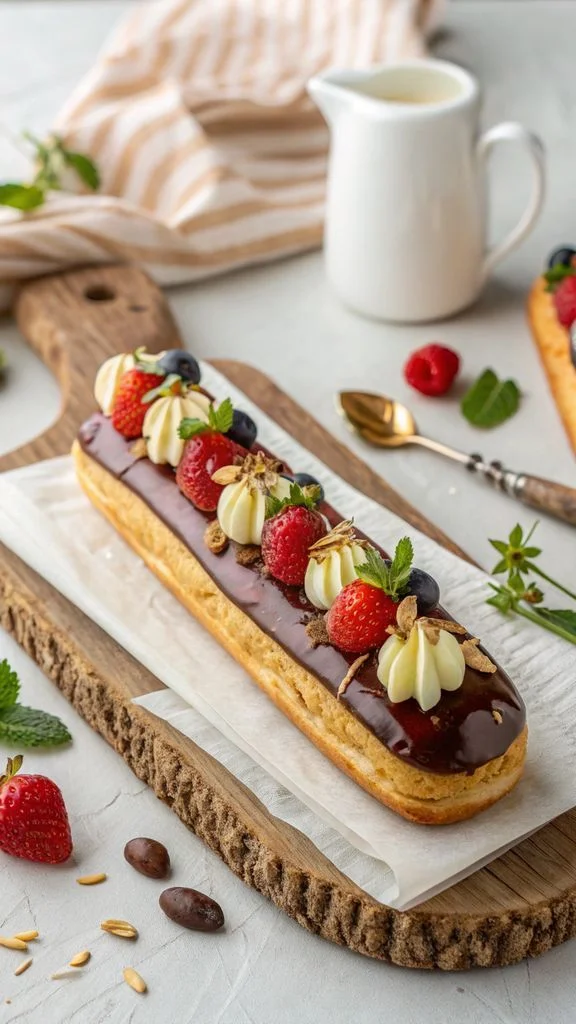 Step-by-step making Éclair